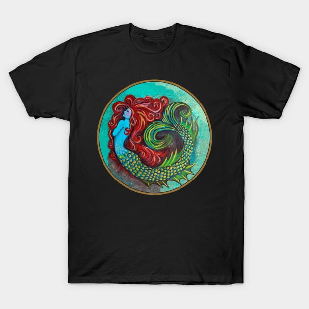 Mermaid Painting T-Shirt by Heartsake